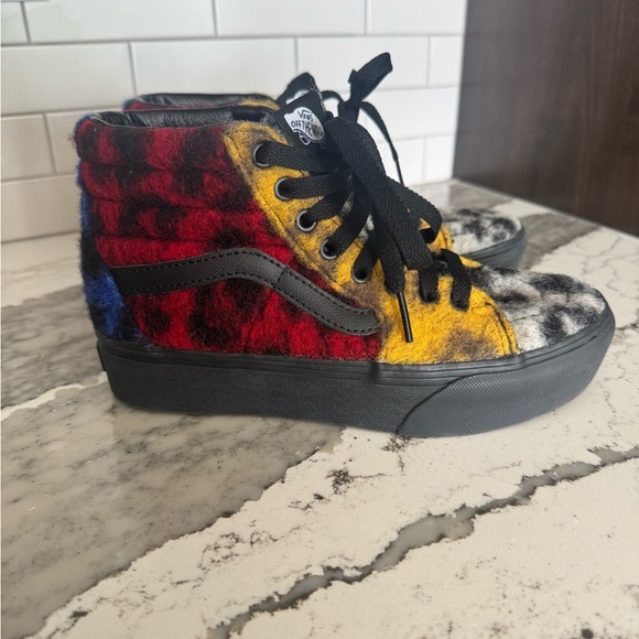 VANs SK8-Hi Mix Leopard Platform Sneakers Sz 6 W 4.5 M - Picture 1 of 7